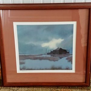 1971 HERB JONES SIGNED PRINT "MARSH CASTLE"